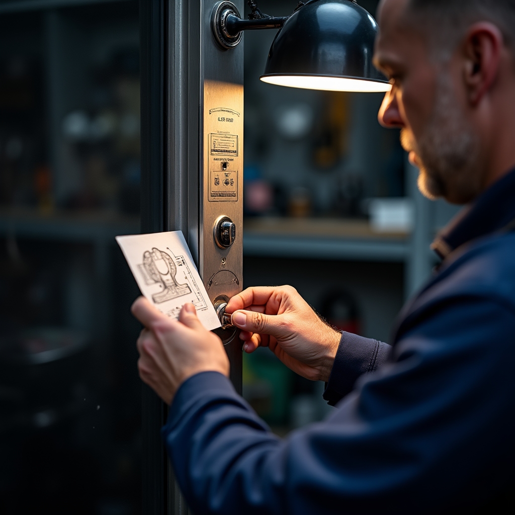 Installazione di nuovo cilindro europeo su porta di sicurezza